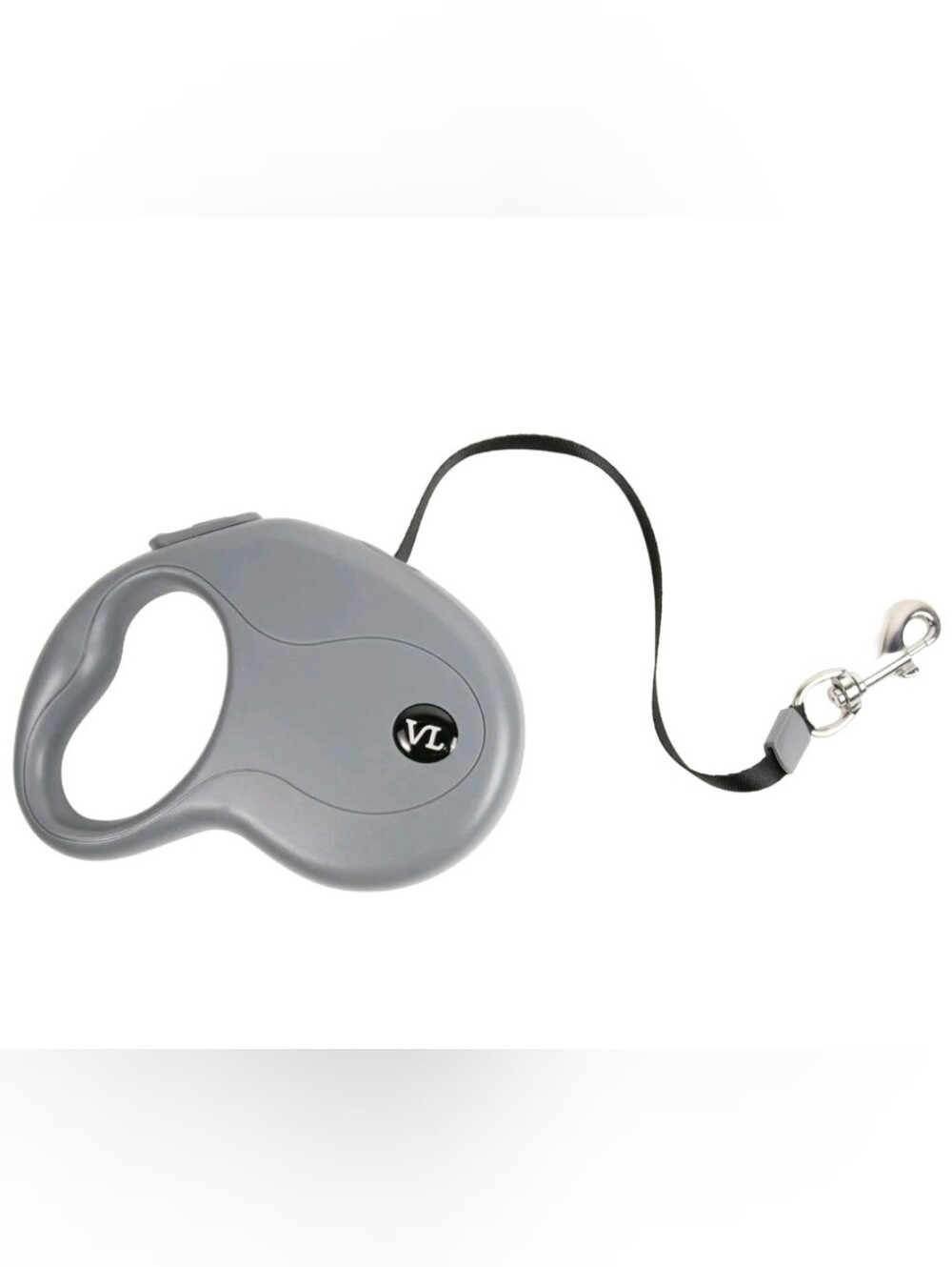 Vibrant Life 10' Retractable Tape Leash, Black, Medium for 20-50lb Dogs